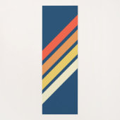 Kleurrijke 80s Retro Stripes Yogamat (Achterkant)