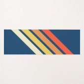 Kleurrijke 80s Retro Stripes Yogamat (Voorkant (horizontaal))