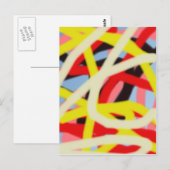 kleurrijke 8773 abstracte kunst briefkaart (Voorkant / Achterkant)