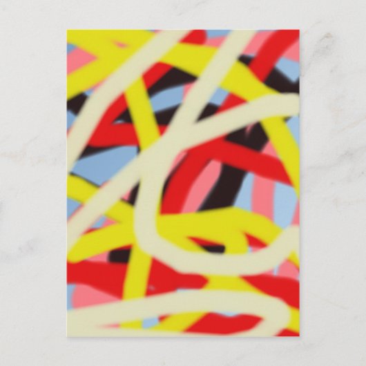 kleurrijke 8773 abstracte kunst briefkaart (Voorkant)