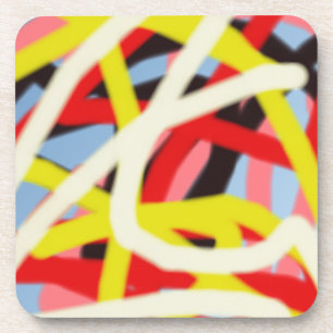 kleurrijke 8773 abstracte kunst drankjes onderzetter