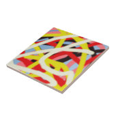 kleurrijke 8773 abstracte kunst tegeltje (Zijkant)
