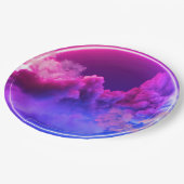 Kleurrijke 9"Ronde Document Borden op te helderen Papieren Bordje (Gekanteld)