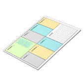 Kleurrijke A4 weekplanner Notitieblok (Schuin)