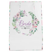 Kleurrijke, aan spellbound Flowers Wreater- Bride  Medium Cadeauzakje (Achterkant)