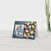 Kleurrijke Aangepaste Easter Eggs Fotosjabloon