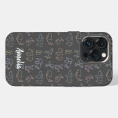 Kleurrijke Aanpasbare Geometrie Origami Dieren iPhone Hoesje (Achterkant horizontaal)