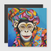 Kleurrijke aap (Voorkant / Achterkant)