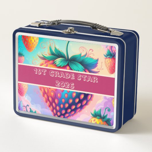 Kleurrijke aardbei 1e klas ster 2025 (Voorkant)