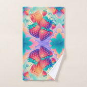 Kleurrijke aardbei bad handdoek (Handdoek)