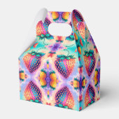 Kleurrijke aardbei bedankdoosjes (Achterkant)