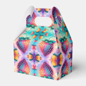 Kleurrijke aardbei bedankdoosjes (Voorkant Zijde)