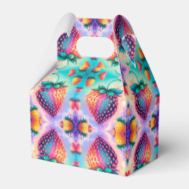 Kleurrijke aardbei bedankdoosjes