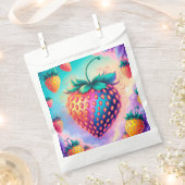 Kleurrijke aardbei bedankzakje (Geknipt)