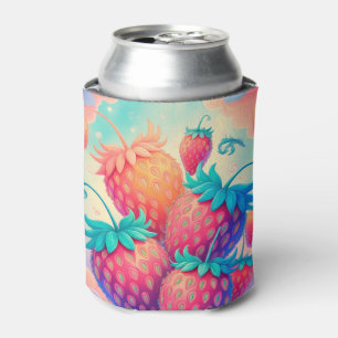 Kleurrijke aardbei blikjeskoeler