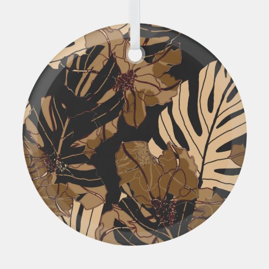 Kleurrijke aardbei: Waterverf roze erwten Glas Ornament (Voorkant)