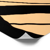 Kleurrijke aardbei: Waterverf roze erwten Poster (Hoek)