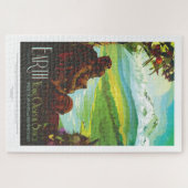Kleurrijke  Aarde als oase voor ruimtevaart Legpuzzel (Horizontaal)