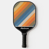 Kleurrijke Aarde Tonen Patroon personaliseren met Pickleball Paddle (Achterkant)