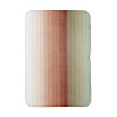 Kleurrijke Aarde Tones Striped Badmat (Voorkant Verticaal)