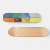 Kleurrijke aarde van skateboard (Horizontaal)
