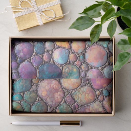 Kleurrijke Abalone Bubbels Tissue Papier (Geschenk)