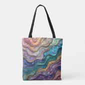 Kleurrijke Abalone Rippled Waves Tote Bag (Achterkant)