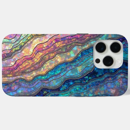 Kleurrijke Abalone Ripples Case-Mate iPhone Case (Achterkant (horizontaal))