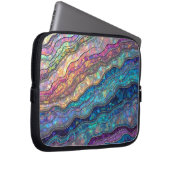 Kleurrijke Abalone Ripples Electronics Bag Laptop Sleeve (Voorkant Rechts)