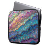 Kleurrijke Abalone Ripples Electronics Bag Laptop Sleeve (Voorkant Links)