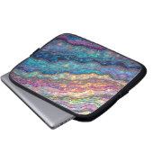 Kleurrijke Abalone Ripples Electronics Bag Laptop Sleeve (Voorkant onderkant)