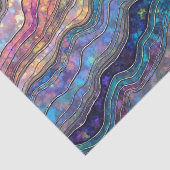 Kleurrijke Abalone Ripples Tissue Paper Tissuepapier (Detail)