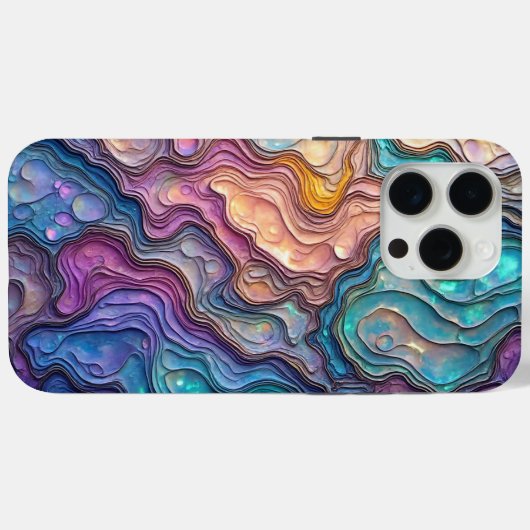 Kleurrijke Abalone wervelingen Case-Mate iPhone Case (Achterkant (horizontaal))