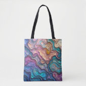 Kleurrijke Abalone wervelingen Tote Bag (Voorkant)