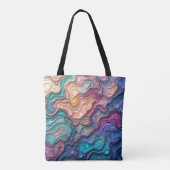 Kleurrijke Abalone wervelingen Tote Bag (Achterkant)