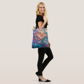 Kleurrijke Abalone wervelingen Tote Bag (Op model)