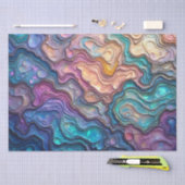 Kleurrijke Abalone wervelt weefsel papier (Craft)