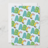 Kleurrijke ABC alfabet 3e verjaardagsfeestje Kaart (Achterkant)