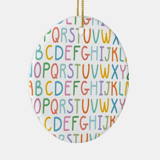Kleurrijke ABC's Keramisch Ornament (Rechts)