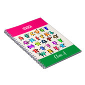 Kleurrijke ABC's Notitieboek (Rechterzijde)