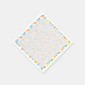 Kleurrijke ABC's Servetten (Hoek)