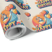 Kleurrijke Abessijnse Kat Cadeaupapier (Rol Hoek)