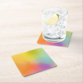 Kleurrijke Abstract Art Geel Roze Rood Blauw Groen Kartonnen Onderzetters (Insitu)