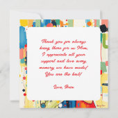 Kleurrijke Abstract Bedankt Mama | Moederdag Kaart (Achterkant)
