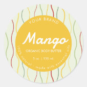 Kleurrijke Abstract Circle Cosmetische Jar Deksell Ronde Sticker (Voorkant)