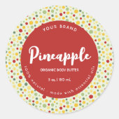 Kleurrijke Abstract Circle Cosmetische Jar Deksell Ronde Sticker (Voorkant)