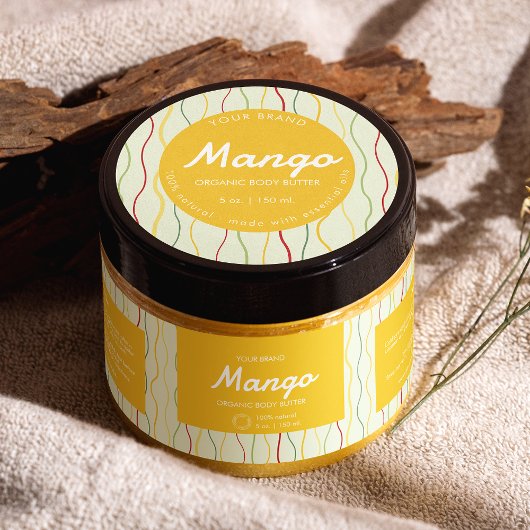 Kleurrijke Abstract Circle Cosmetische Jar Deksell Ronde Sticker