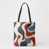 Kleurrijke Abstract Design Canvas tas (Voorkant)