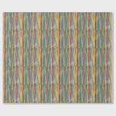 Kleurrijke Abstract: Digitale olieverflijnen Cadeaupapier (Vlak)