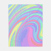 Kleurrijke Abstract Eenhoorn Fleece Deken (Voorkant)